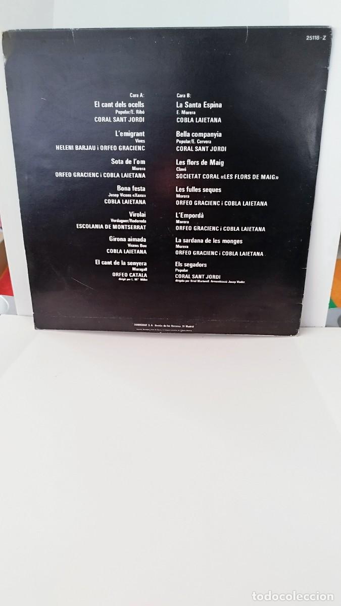 Discos de vinilo: Can&ccedil;ons populars catalanes,Vinilo lp - Foto 3