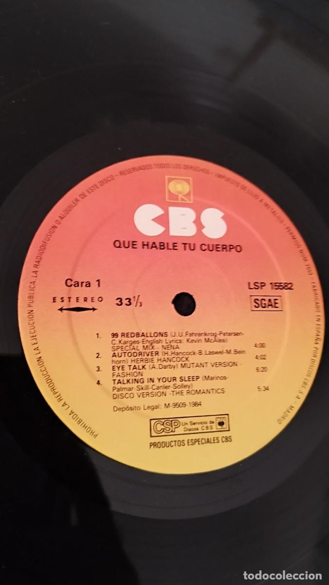 Discos de vinilo: Various &ndash; Que Hable Tu Cuerpo.Vinilo.Lp - Foto 3