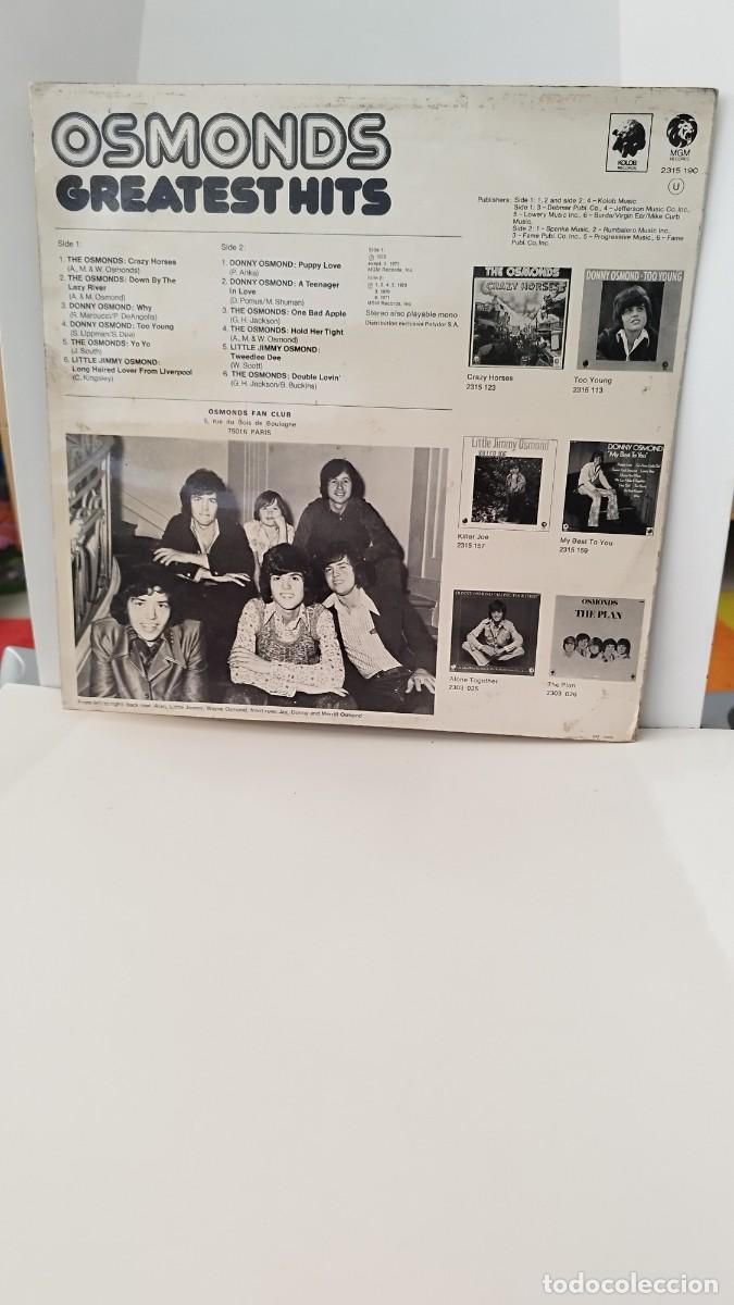 Discos de vinilo: Osmonds &ndash; Greatest Hits.Vinilo Lp - Foto 3