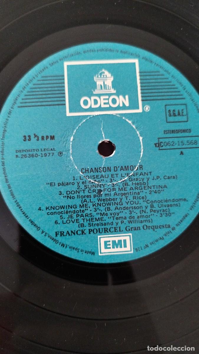 Discos de vinilo: Franck Pourcel chanson damour,Vinilo lp - Foto 2