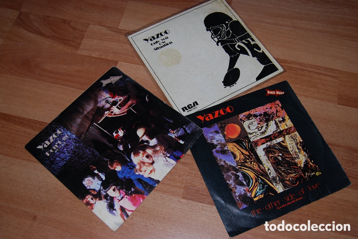 Discos de vinilo: 3 SINGLES YAZOO A&Ntilde;OS 80 - Foto 1