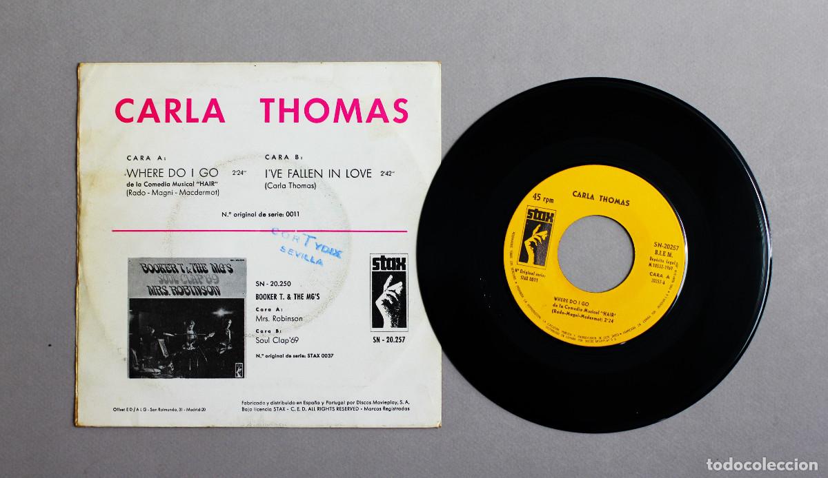 Discos de vinilo: CARLA THOMAS//WHERE DO I GO//1969//SINGLE//STAX - Foto 2