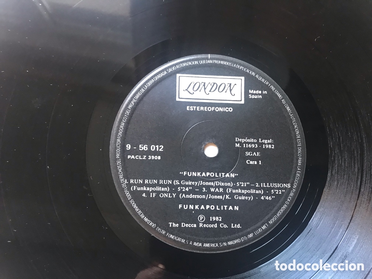 Discos de vinilo: Funkapolitan. London 1982 - Foto 3