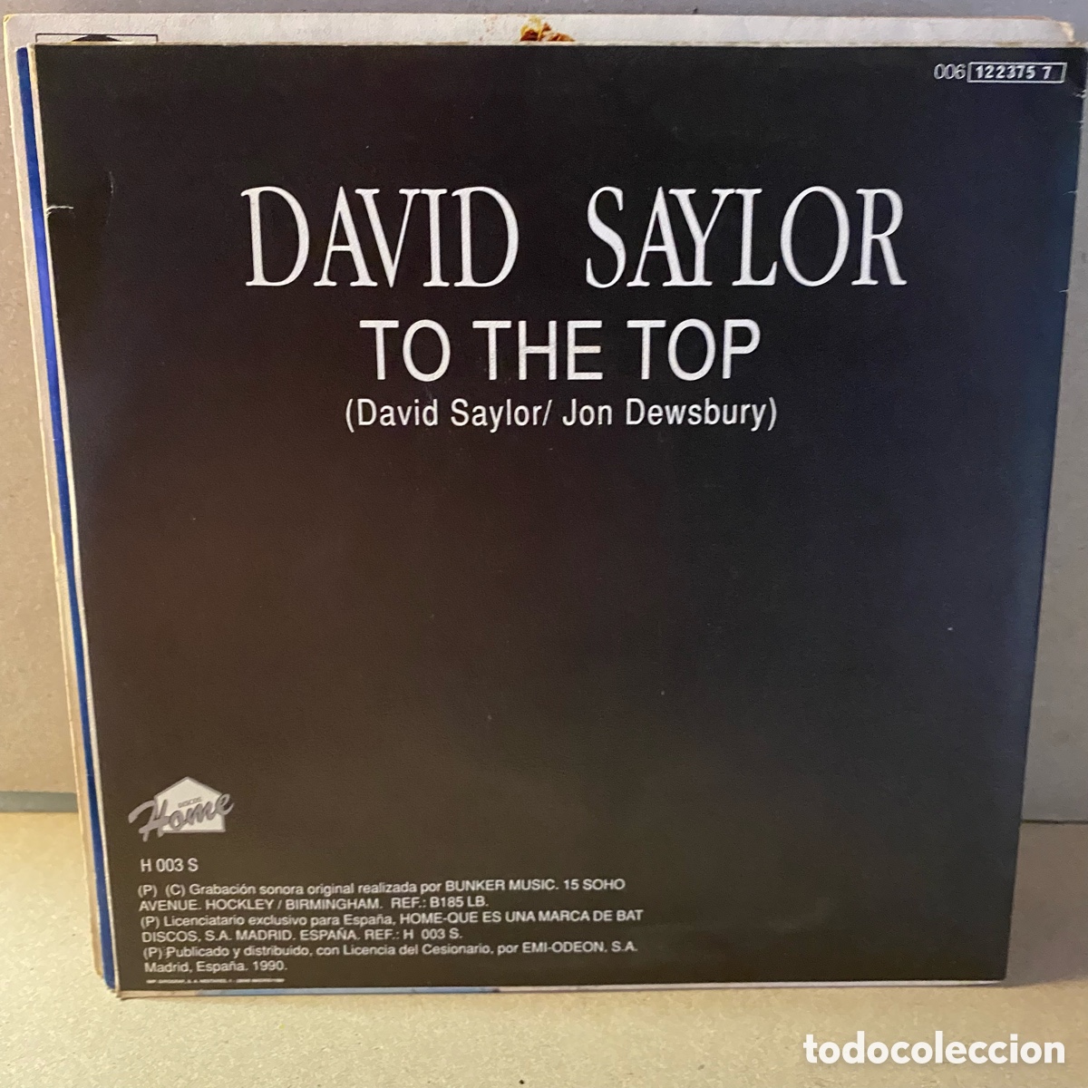Discos de vinilo: David Saylor - To The Top (7&rdquo;, Single, Promo) - Foto 2