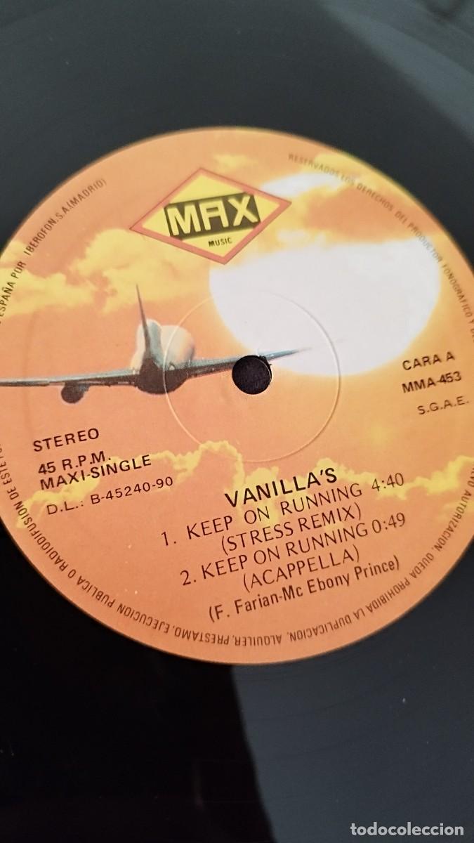 Discos de vinilo: Vanillas &ndash; Keep On Running.Vinilo Maxi Single - Foto 2