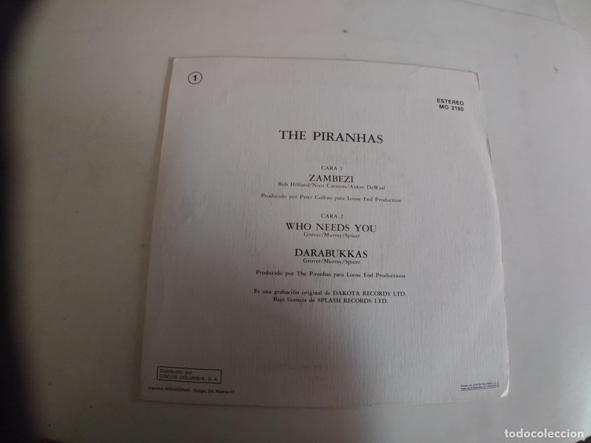 Discos de vinilo: THE PIRANHAS-EP ZAMBEZI +2 - Foto 2