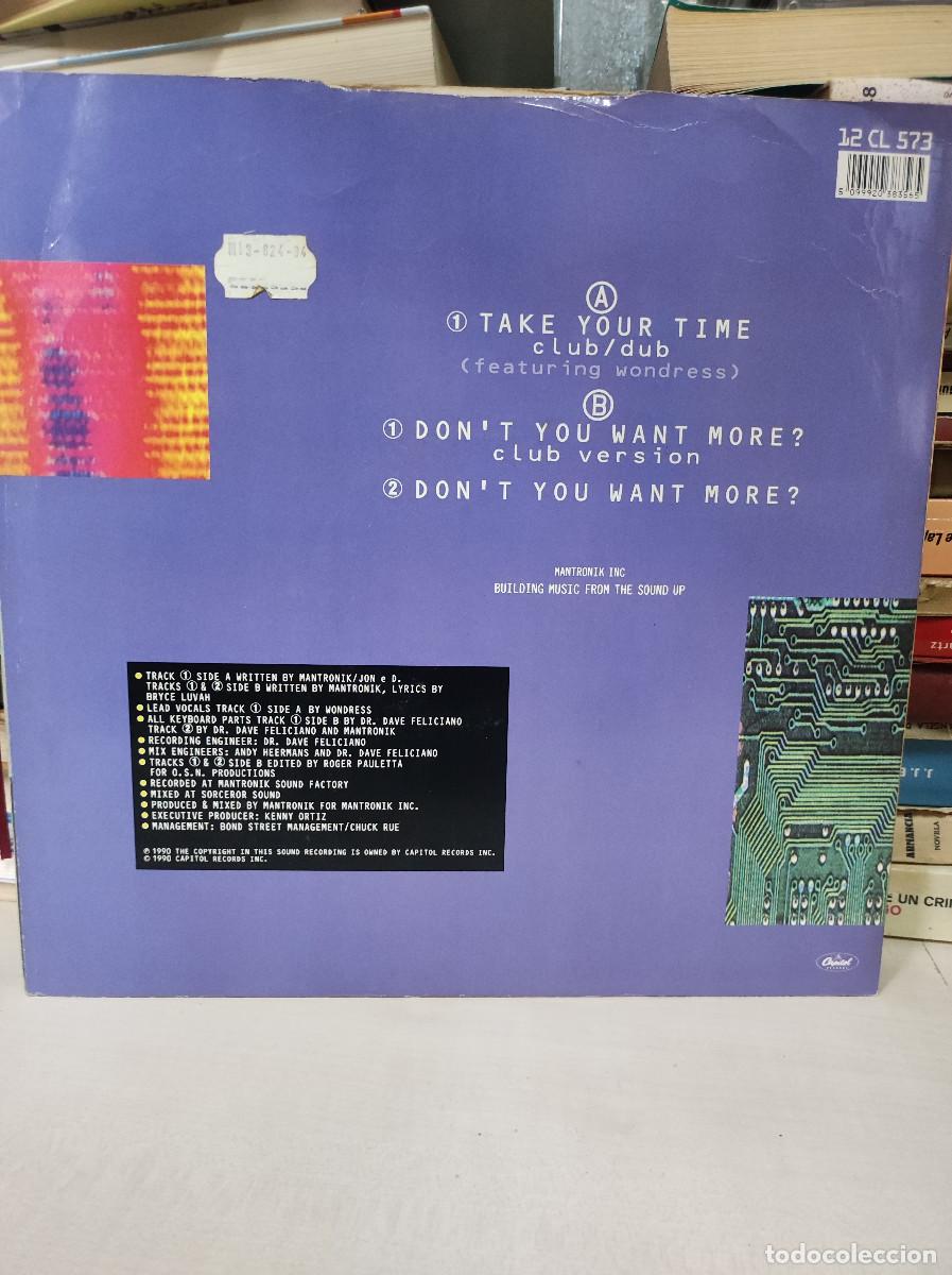 Discos de vinilo: Mantronix &ndash; Take Your Time - Foto 2