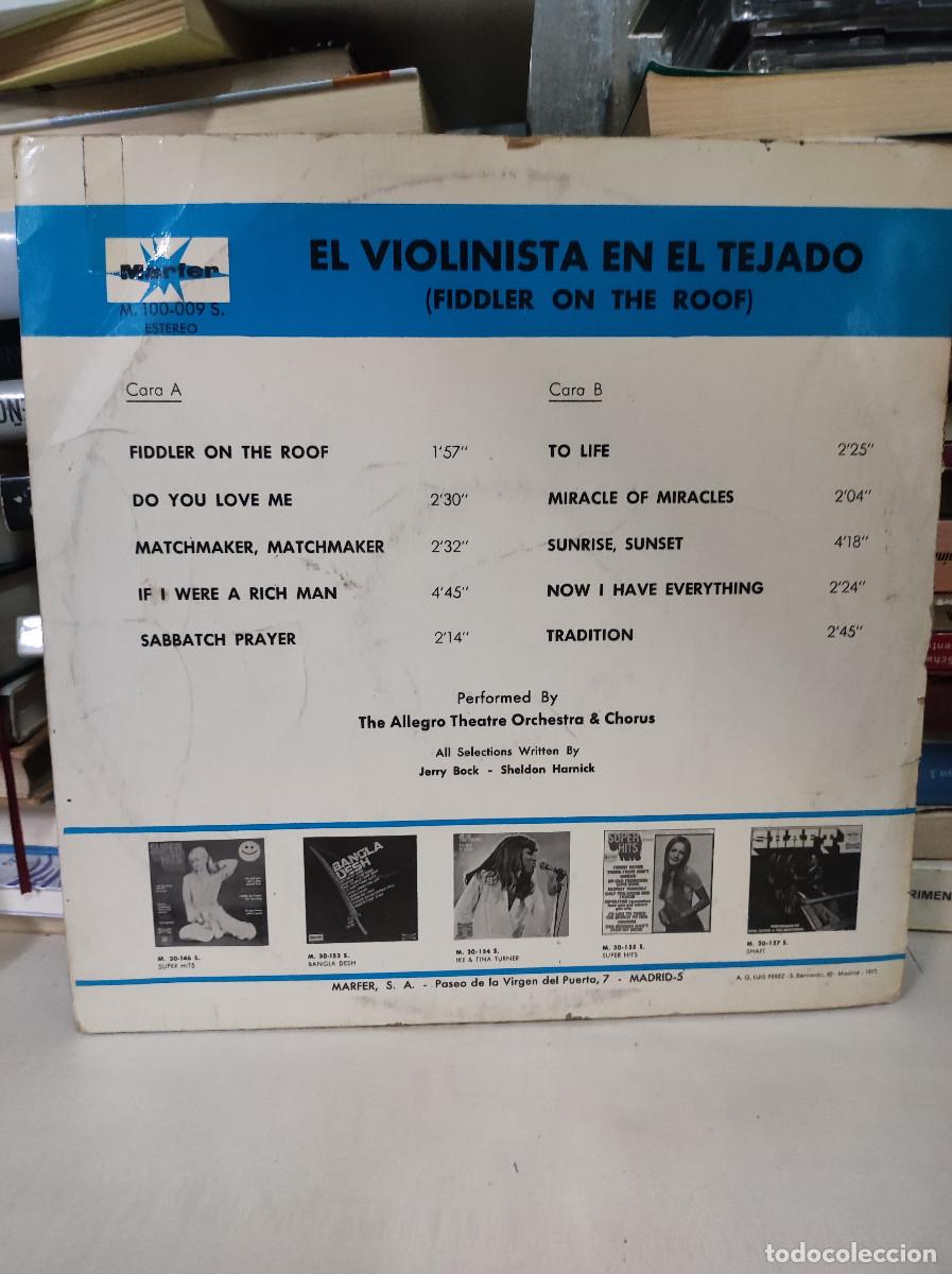 Discos de vinilo: EL VIOLINISTA EN EL TEJADO - Foto 2