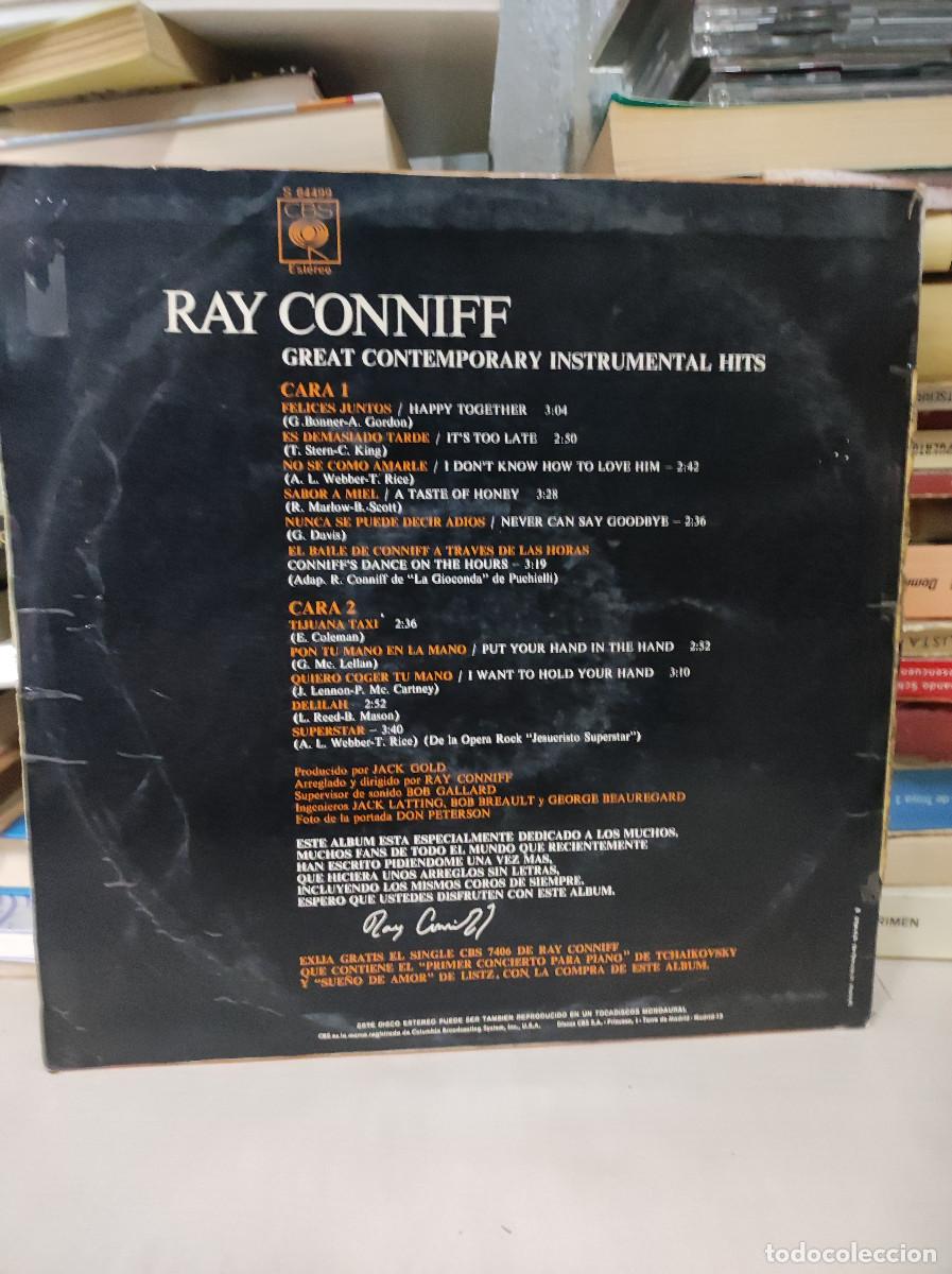 Discos de vinilo: Ray Conniff &ndash; Great Contemporary Instrumental Hits - Foto 2