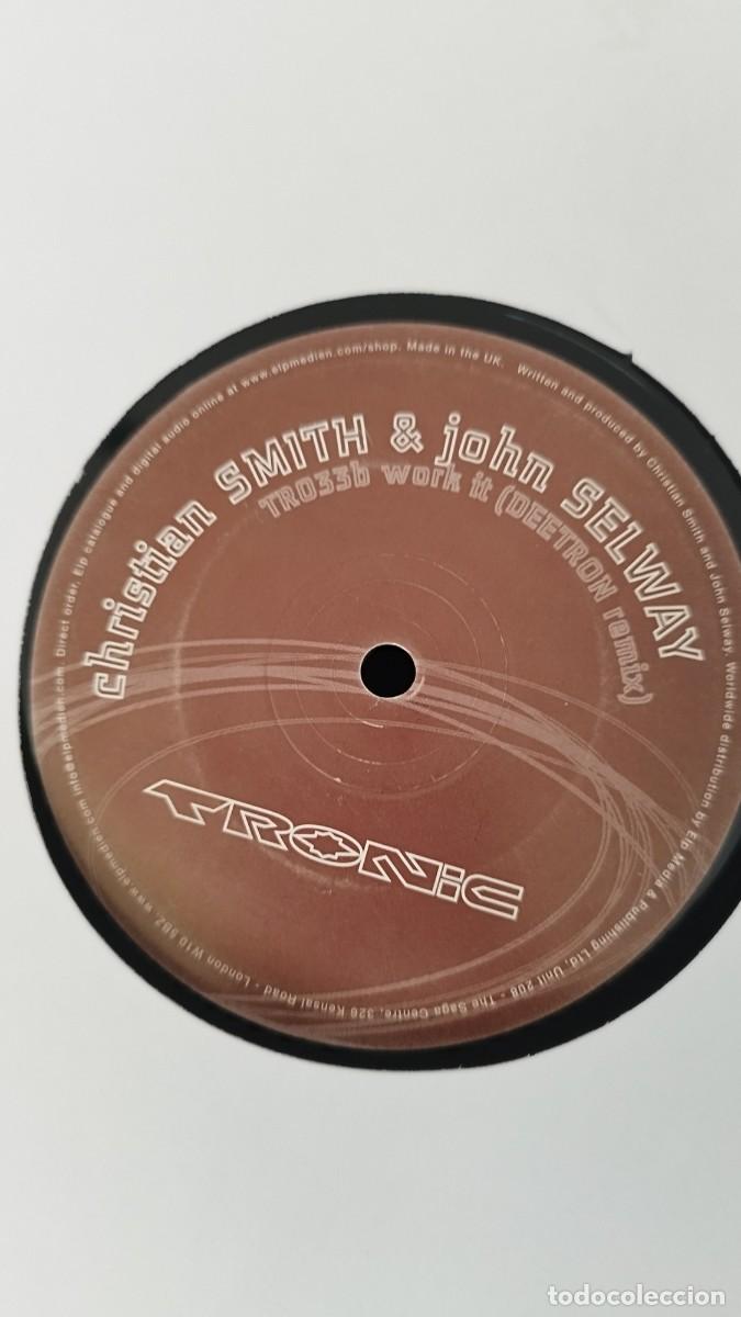 Discos de vinilo: Christian Smith & John Selway &ndash; Work It.Vinilo Maxi Single - Foto 3