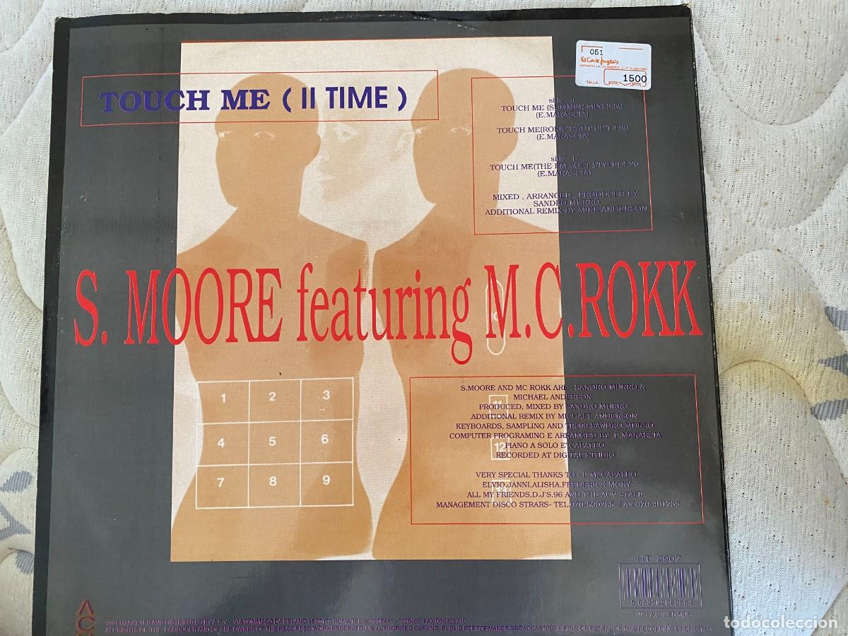 Discos de vinilo: MAXI S. MOORE M.C. ROKK - TOUCH ME - Foto 1
