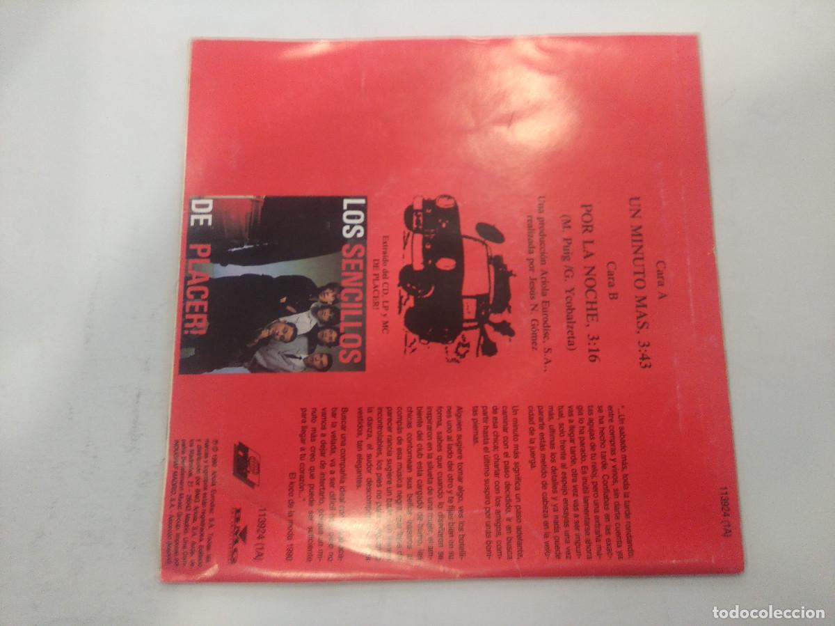 Discos de vinilo: LOS SENCILLOS/UN MINUTO MAS/SINGLE. - Foto 3