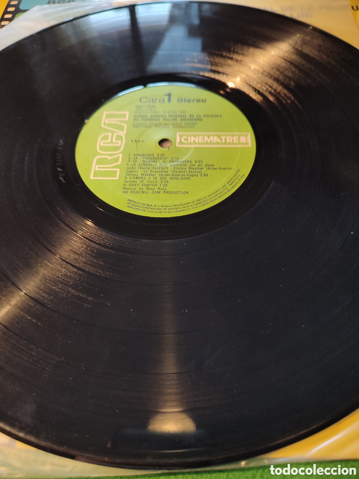 Discos de vinilo: Nino Rota - BSO Amarcord - Foto 3