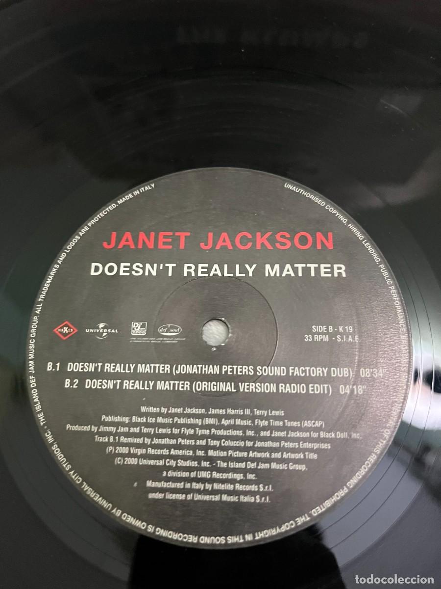 Discos de vinilo: Janet Jackson &lrm;&ndash; Doesnt Really Matter - Foto 4