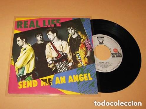 Discos de vinilo: REAL LIFE - SEND ME AN ANGEL (ENVIAME UN ANGEL) - SINGLE - 1984 - SPAIN - TEMAZO 80'S