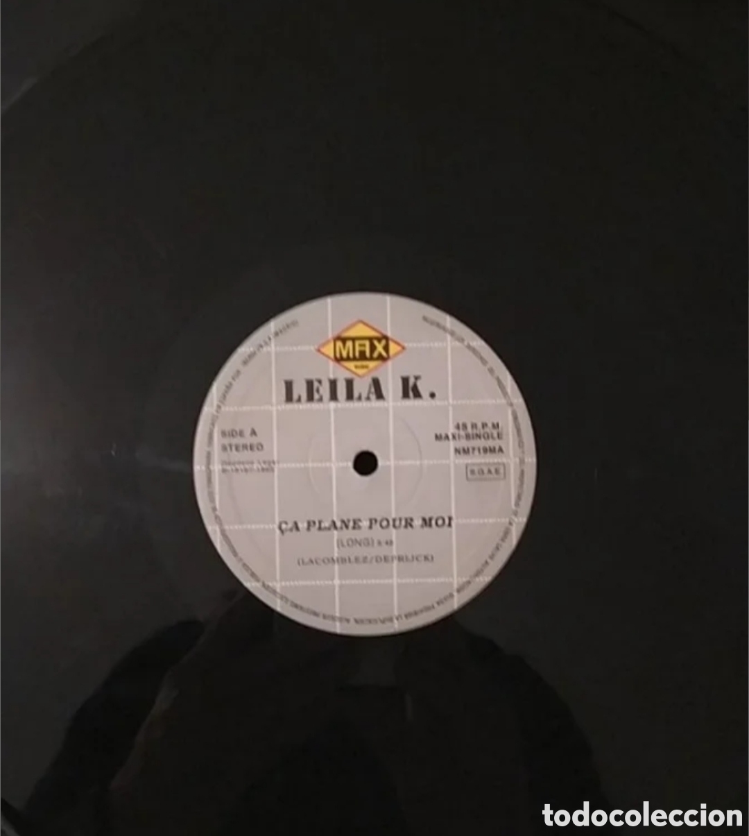 Discos de vinilo: Maxi single Leila K. &Ccedil;a plane pour moi - Foto 3