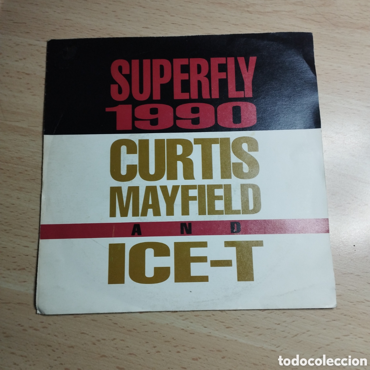 Discos de vinilo: Single 7 Curtis Mayfield & Ice-T. 1990. Superfly. - Foto 1