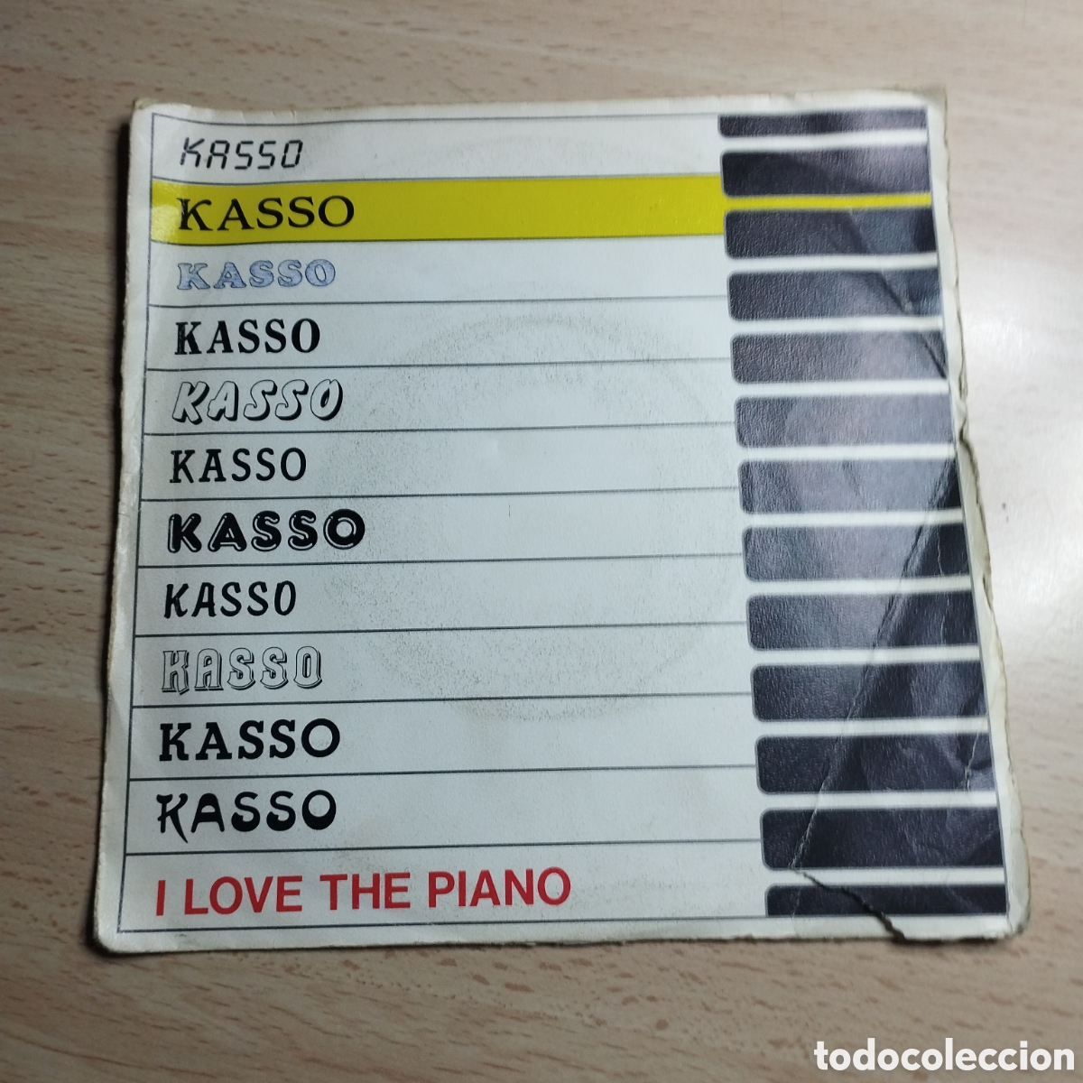 Disques de vinyle: Single 7&rdquo; Kasso 1984 Love the piano + Staten Island.