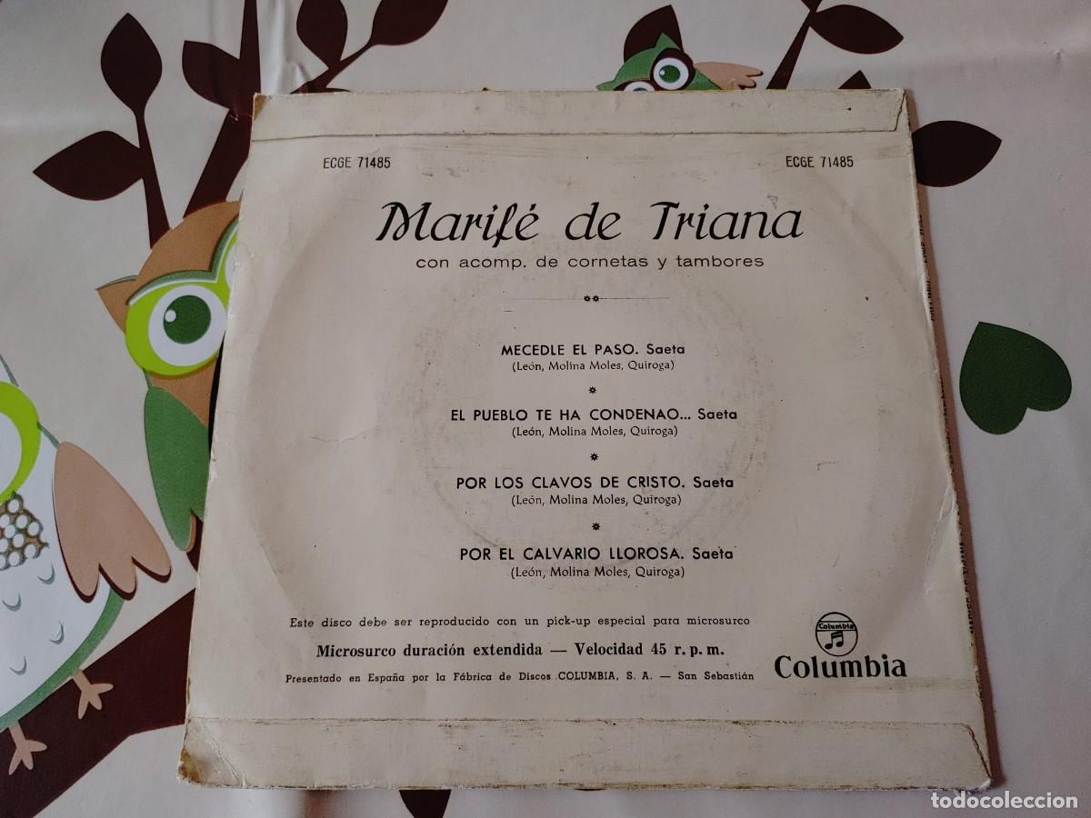 Discos de vinilo: MARIFE DE TRIANA-EP SAETAS - Foto 3