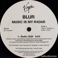 Discos de vinilo: BLUR – MUSIC IS MY RADAR-USA-2000-MAXI SINGLE-PROMO