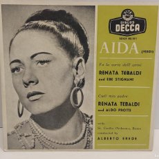 Discos de vinilo: AIDA / RENATA TEBALDI-STIGNANI-PROTTI / EP-DECCA-1958 / MBC. ***/***TRICENTRO