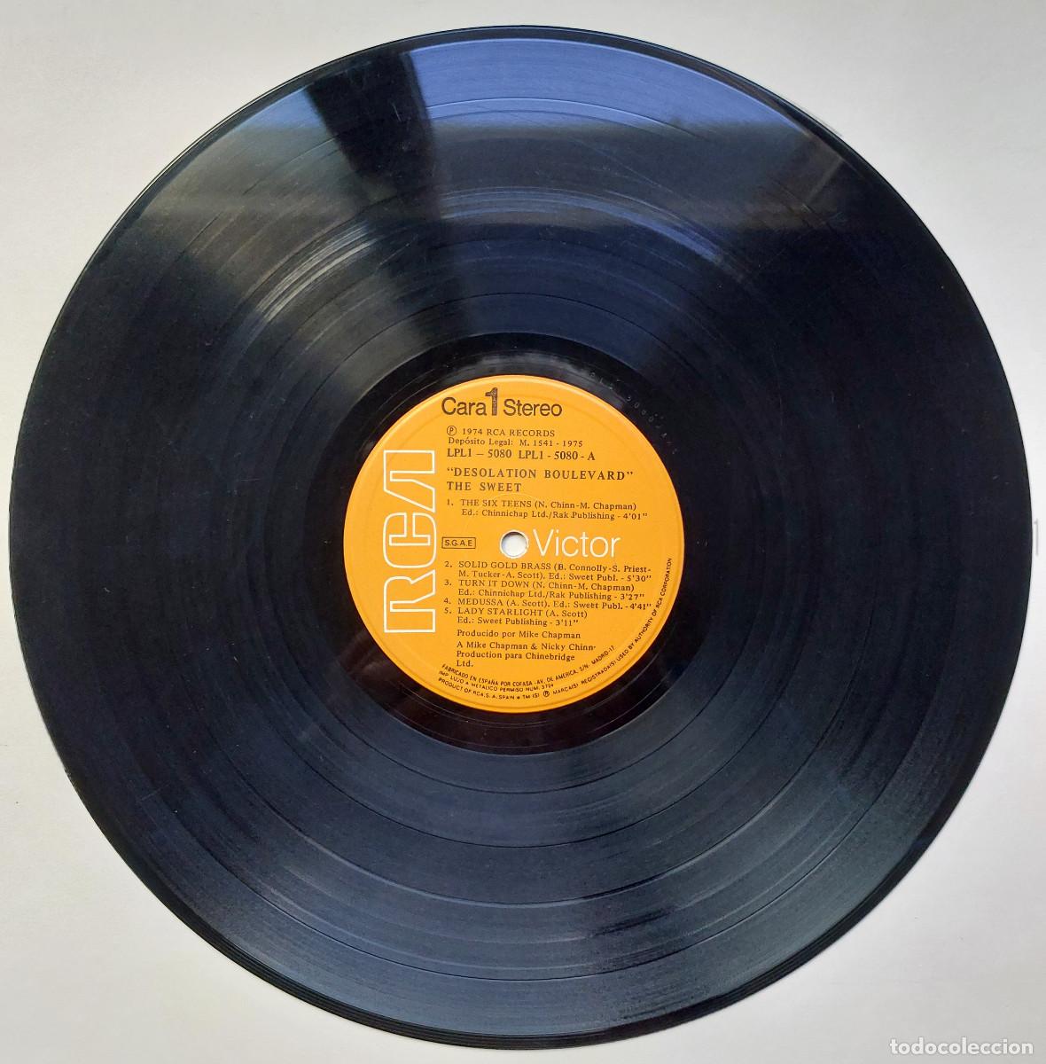 Discos de vinilo: SWEET &rdquo;DESOLATION BOULEVARD&rdquo; (74E/75/3). - Foto 3