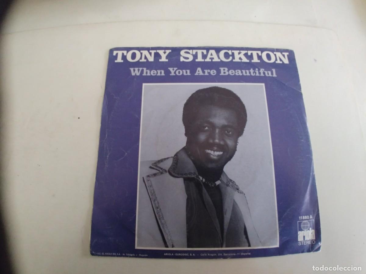 Discos de vinilo: TONY STACKTON-SINGLE DEJEMOS DE BAILAR - Foto 2
