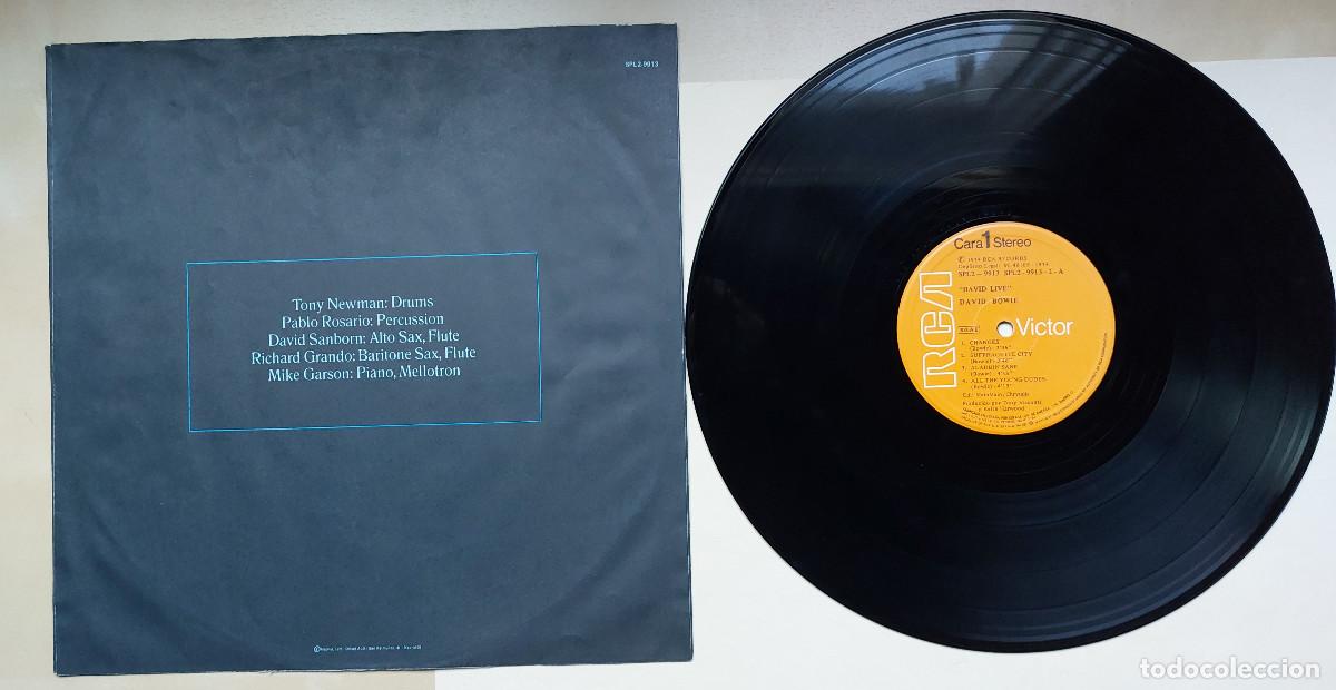 Discos de vinilo: DAVID BOWIE &rdquo;DAVID LIVE&rdquo; (13/75/1V) - Foto 3