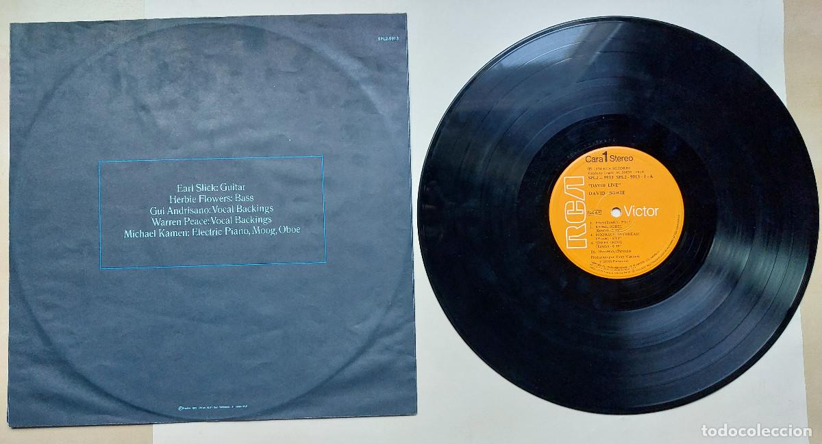 Discos de vinilo: DAVID BOWIE &rdquo;DAVID LIVE&rdquo; (13/75/1V) - Foto 4