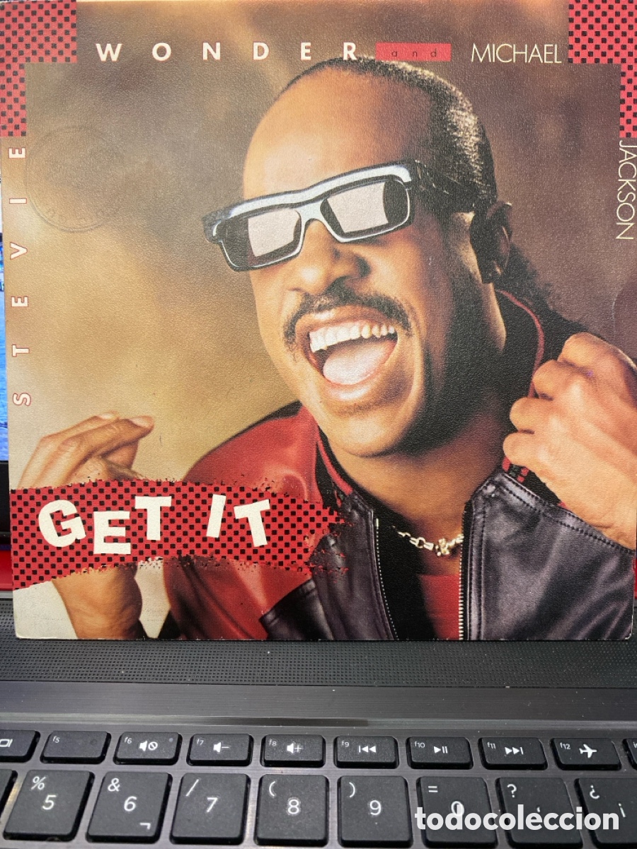 Discos de vinilo: STEVIE WONDER + MICHAEL JACKSON - GET IT SINGLE SPAIN - Foto 1