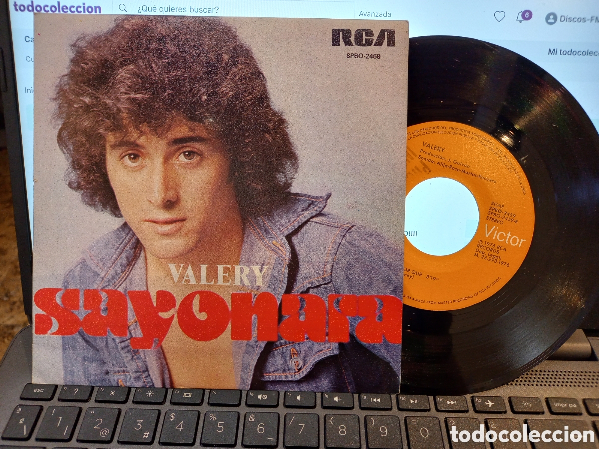 Discos de vinilo: VALERY - SAYONARA - SINGLE PROMOCIONAL . COMO NUEVO!!!! - Foto 1