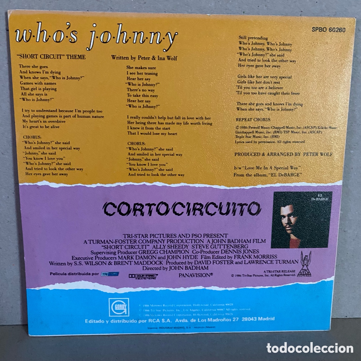 Discos de vinilo: El DeBarge - Whos Johnny (7&rdquo;) - Foto 2