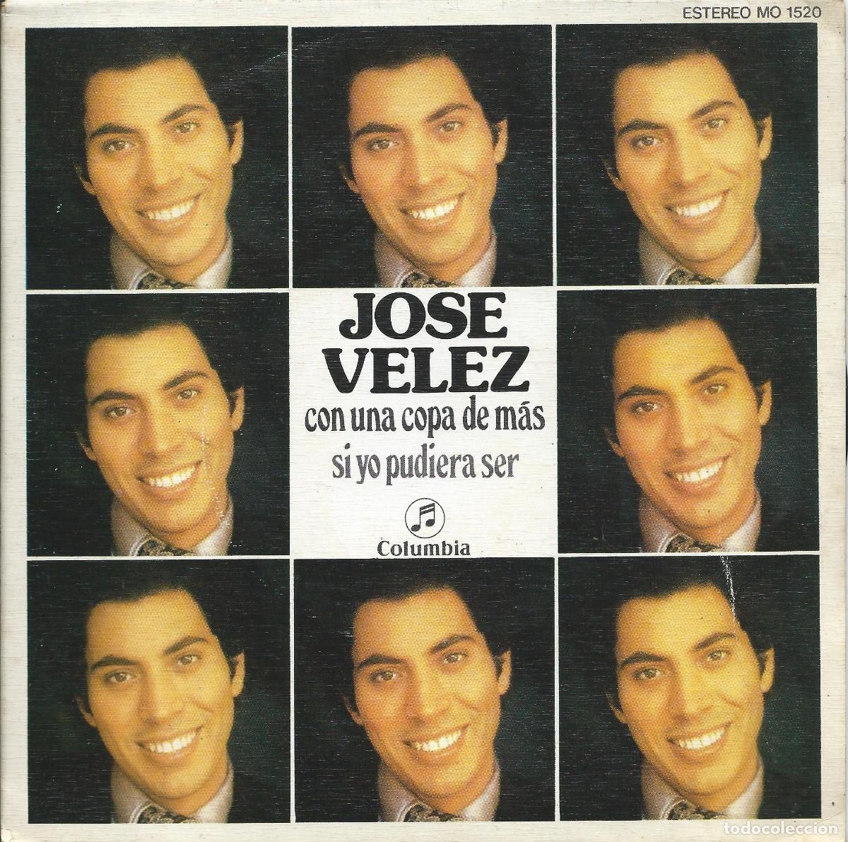 Discos de vinilo: Jos&eacute; Velez Con una copa de m&aacute;s - Foto 1