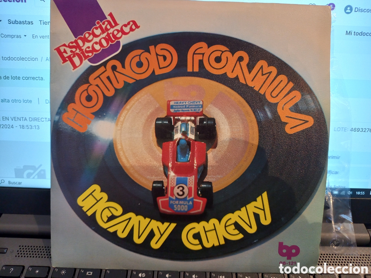 Discos de vinilo: HOTROD FORMULA - HEAVY CHEVY - SINGLE DE VINILO COMO NUEVO - Foto 1