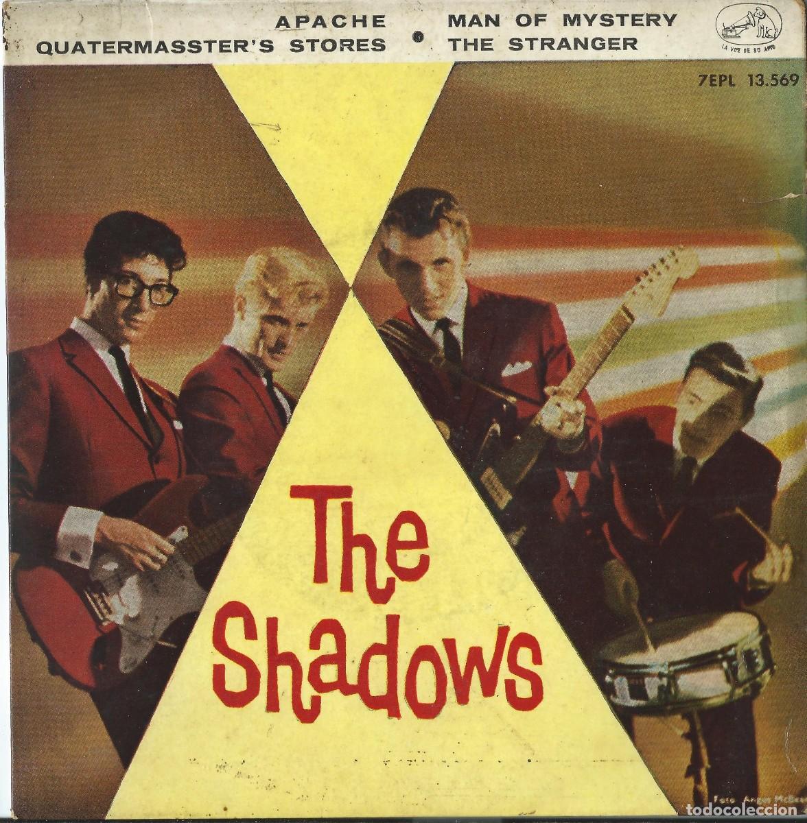 Discos de vinilo: The Shadows Apache y otras 3 canciones. - Foto 1
