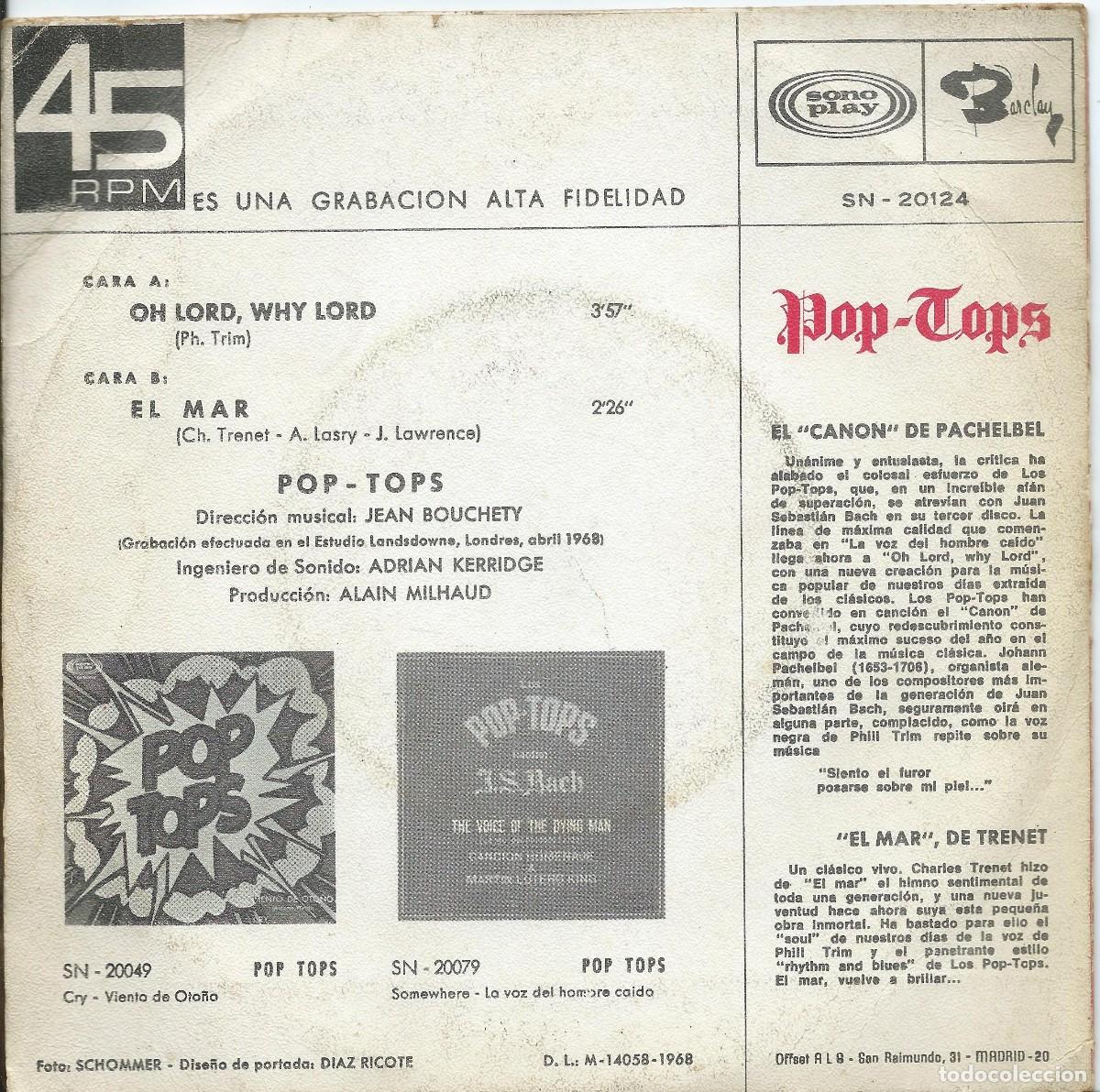Discos de vinilo: Pop Tops Oh Lord why Lord - Foto 2