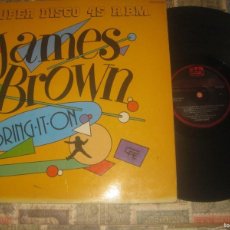 Discos de vinilo: JAMES BROWN - BRING IT ON, BRING IT ON ( MAXI SINGLE 45 R.P.M.)SONET 1983 OG ESPAÑA LEA DESCRIPCION