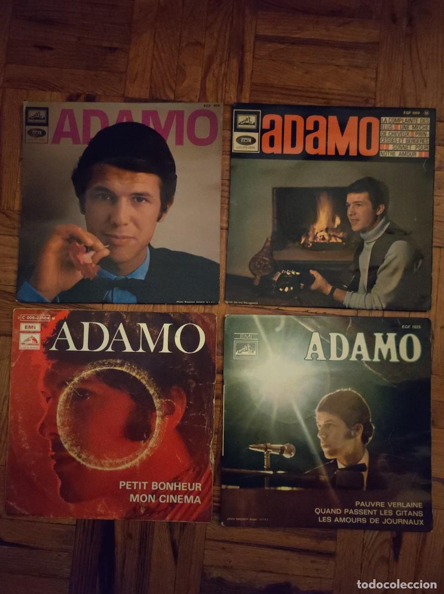 Discos de vinilo: Lote 15 singles eps Adamo - Foto 2