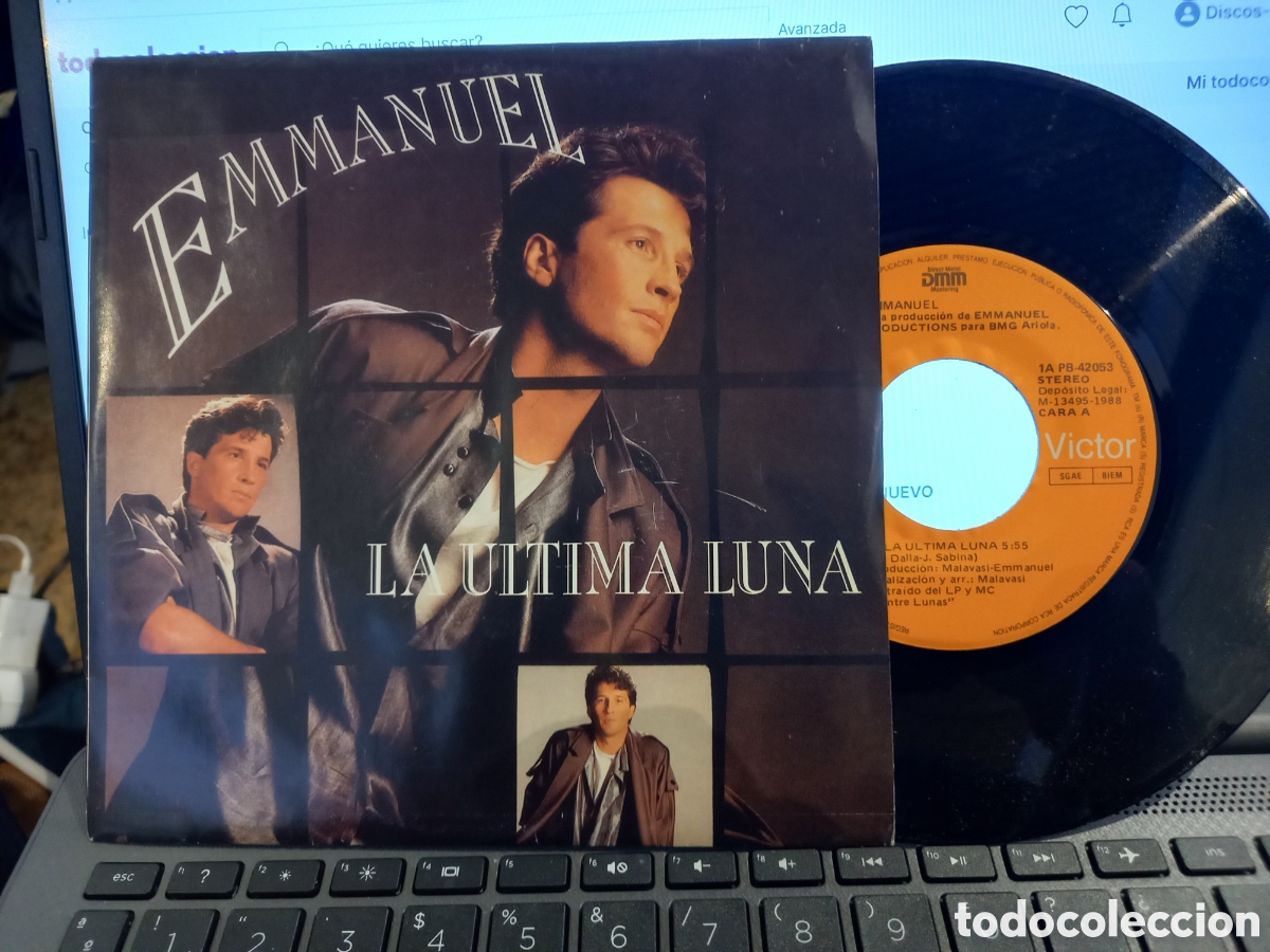 Discos de vinilo: EMMANUEL - la &uacute;ltima cena / En la noche - SINGLE COMO NUEVO - Foto 1