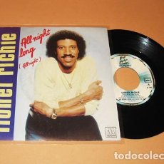 Discos de vinilo: LIONEL RICHIE - ALL NIGHT LONG (ALL NIGHT) - SINGLE - 1983 - Nº1 USA / EUROPA