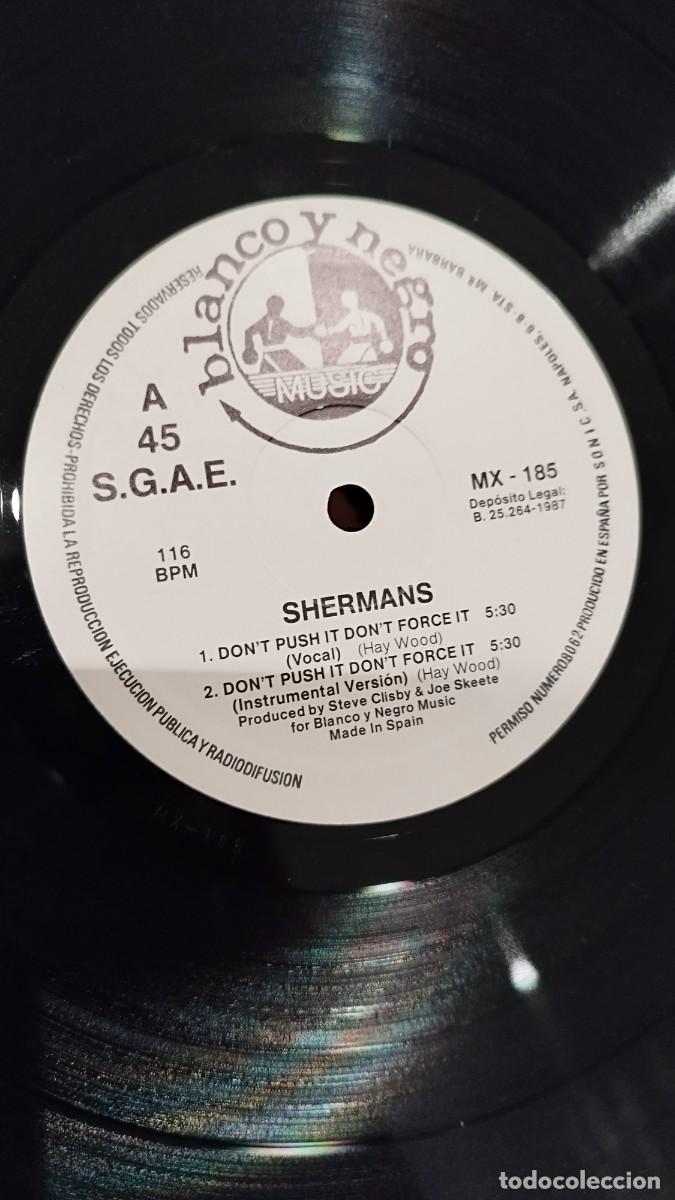 Discos de vinilo: Shermans &ndash; Dont Push It, Dont Force It.Vinilo Maxi - Foto 2