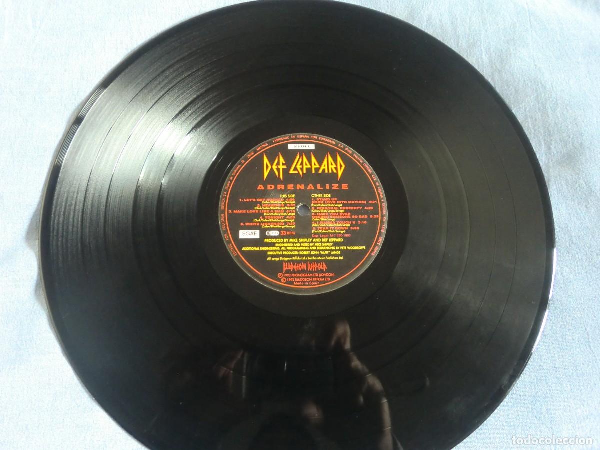 Discos de vinilo: LP DEF LEPPARD: ADRENALIZE (1992) Con insert. Espa&ntilde;a Phonogram. + CD regalo - Foto 5