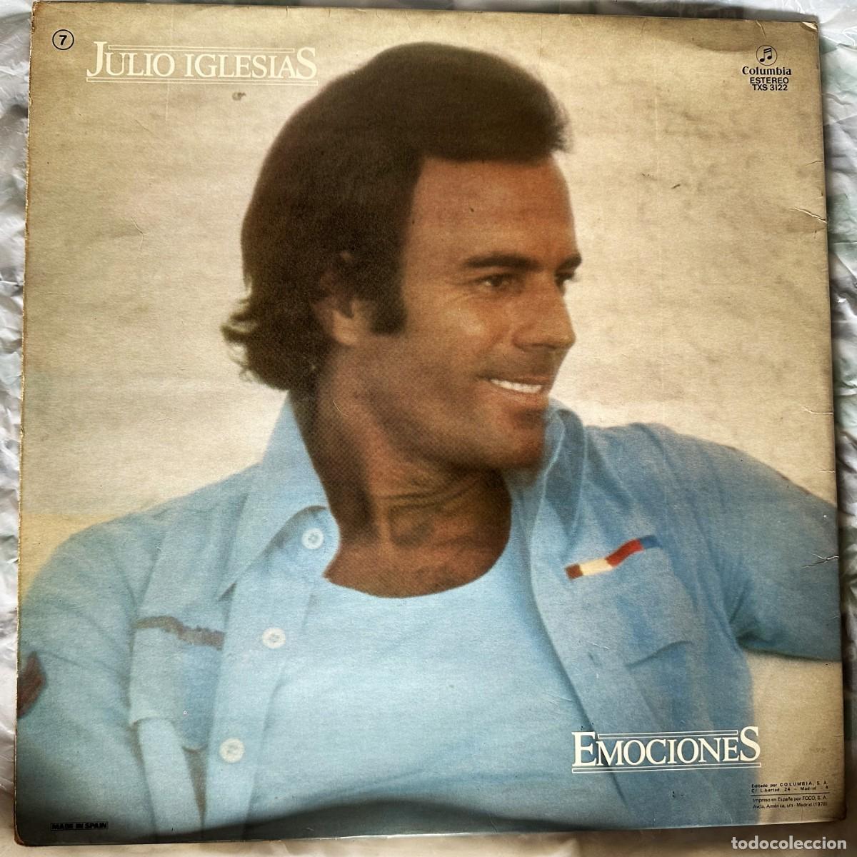 Discos de vinilo: LP de Julio IGLESIAS, EMOCIONES - Foto 2