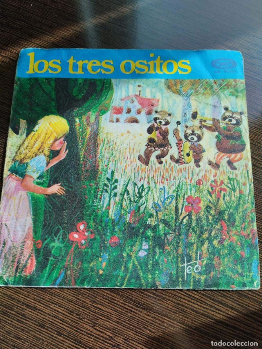 Discos de vinilo: Disco single los tres cerditos cuento - Foto 1