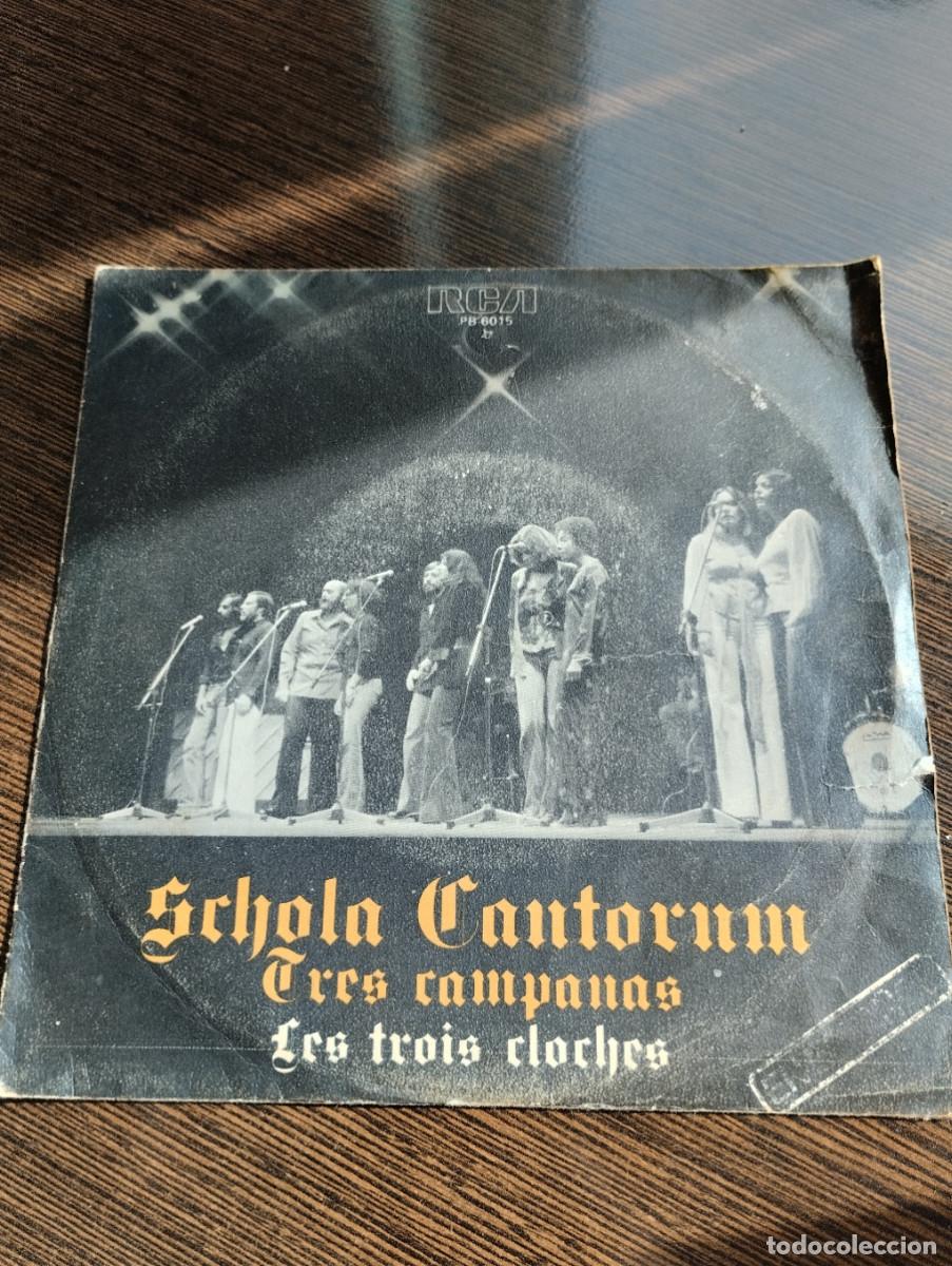 Discos de vinilo: Disco single schola cantorum tres campanas - Foto 1