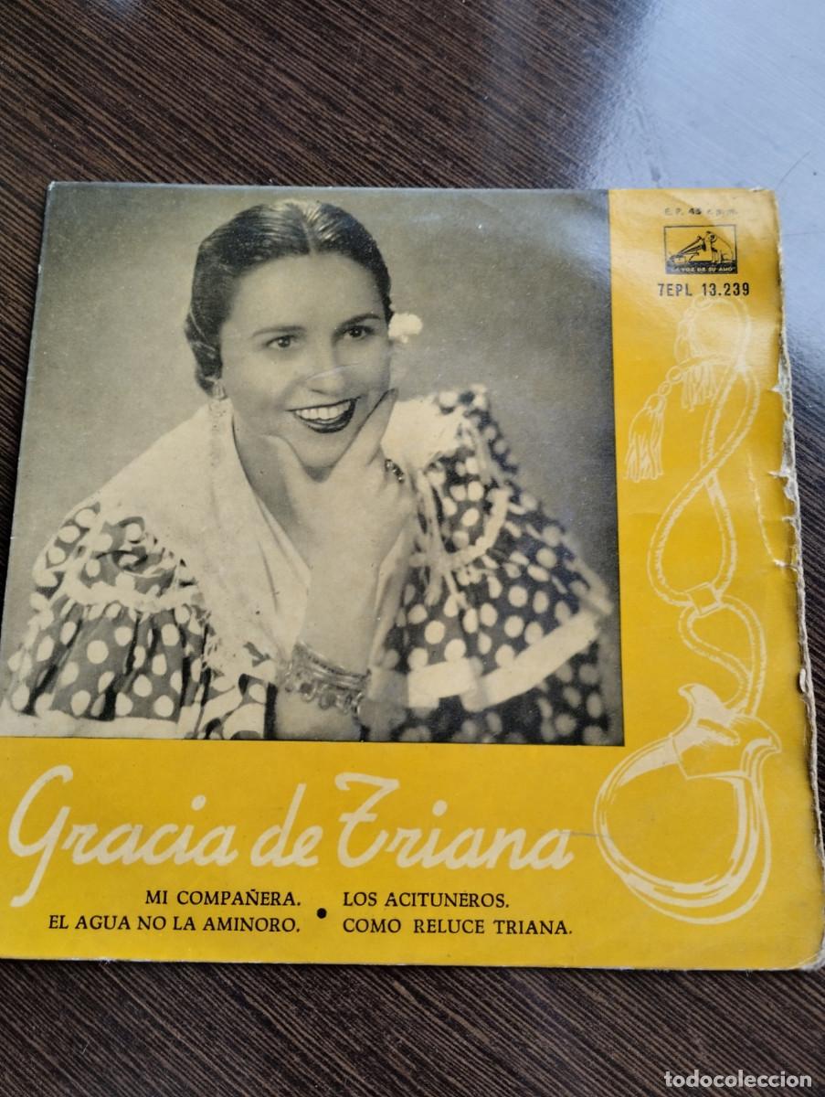 Discos de vinilo: Disco single Gracia de Triana - Foto 1