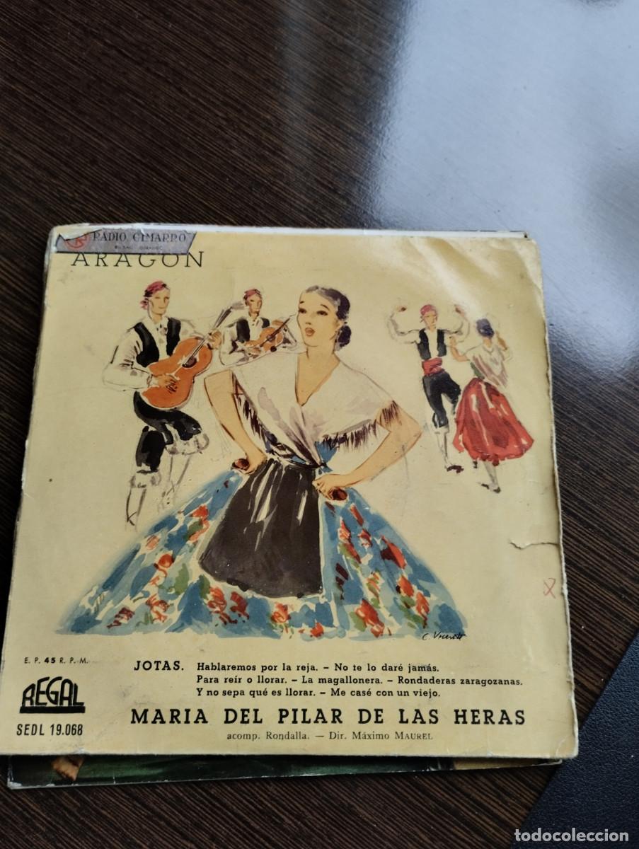 Discos de vinilo: Disco single Maria del Pilar de las Heras Arag&oacute;n - Foto 1