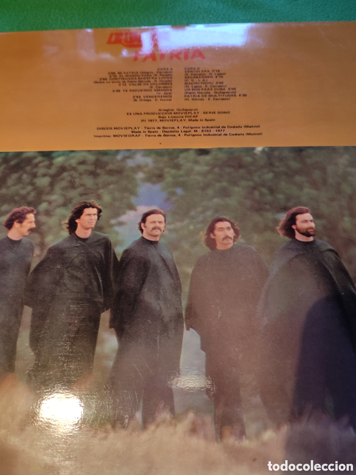 Discos de vinilo: Quilapayun - Patria Vinilo Lp - Foto 4