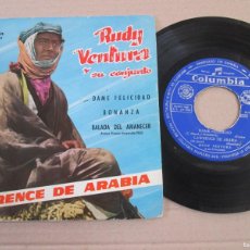 Discos de vinilo: RUDY VENTURA Y SU CONJUNTO - LAWRENCE DE ARABIA. EP, ED ESPAÑOLA 7” 1963. MUY BUEN ESTADO (VG+)