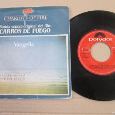 Discos de vinilo: VANGELIS - CHARIOTS OF FIRE / ERIC´S THEME. SINGLE, SPANISH 7” 1981 ED. MAGNÍFICO ESTADO. VG+/NM